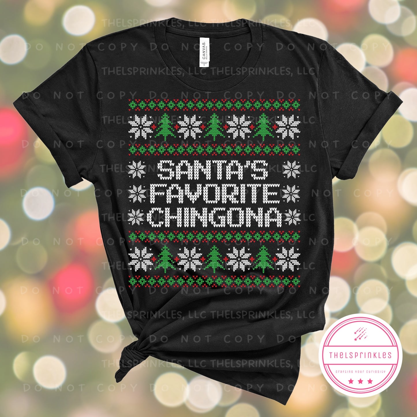 Santa’s favorite chingona, ugly sweater