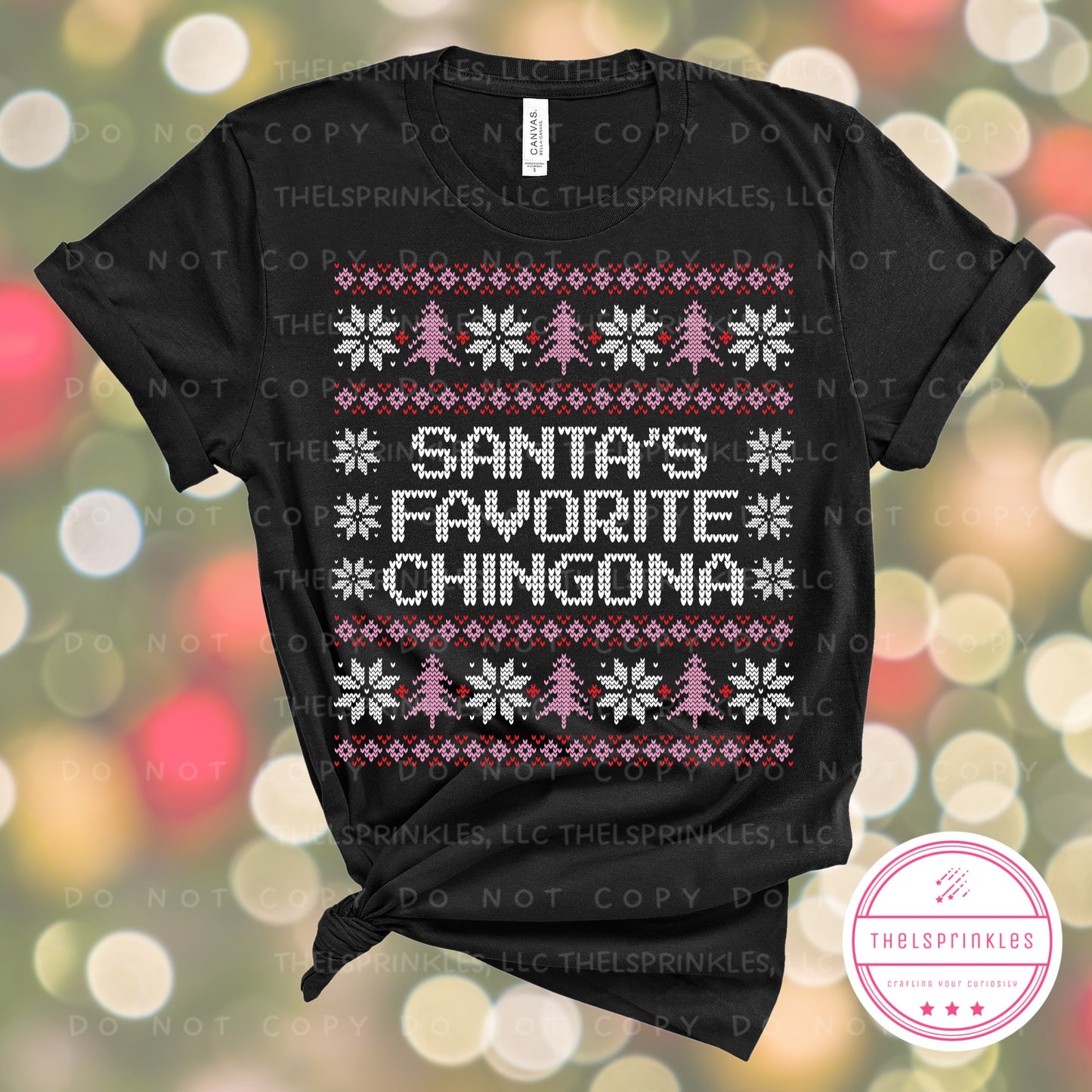 Santa’s favorite chingona, ugly sweater