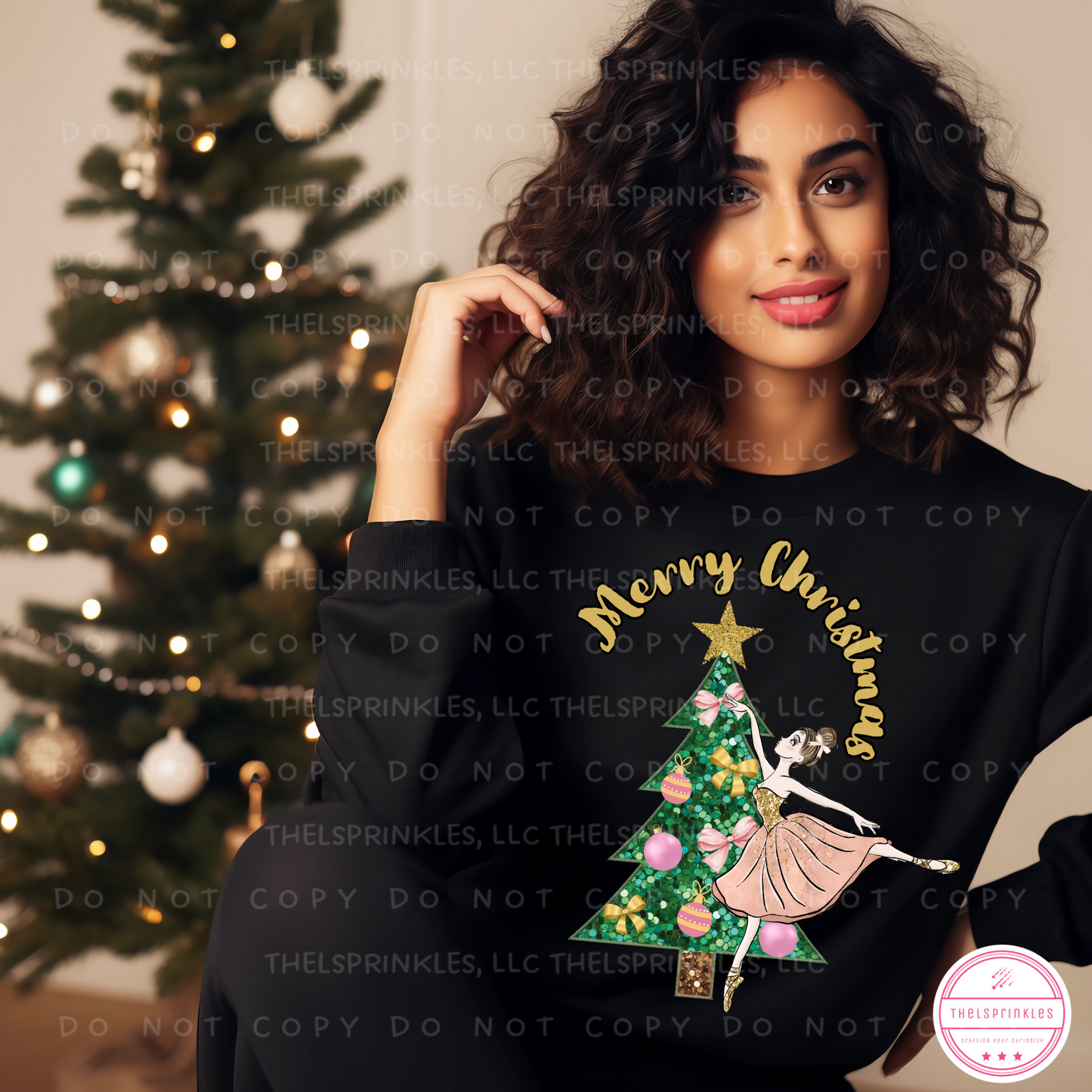 Ballerina Christmas Glitter
