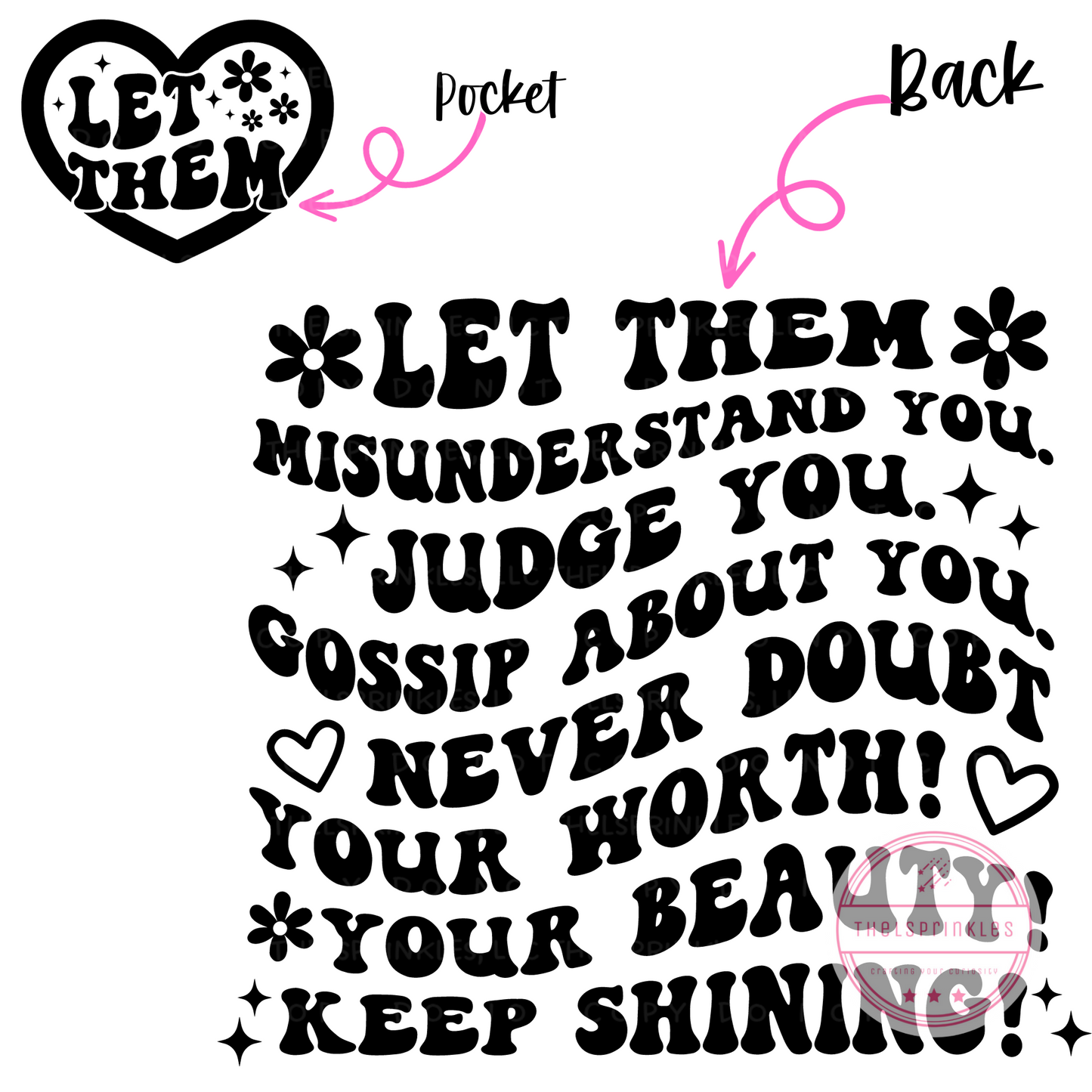 Let them pocket and back, png download