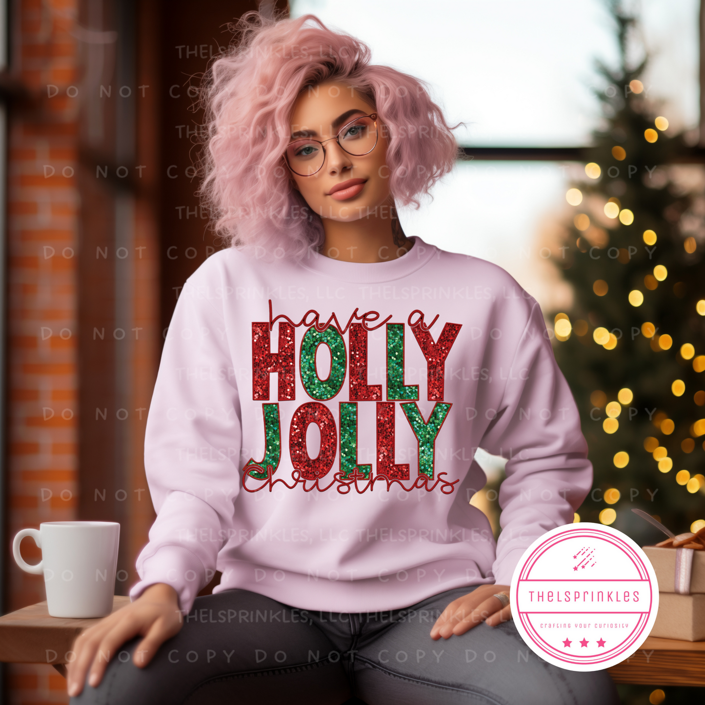 Have a Holly Jolly Christmas Glitter