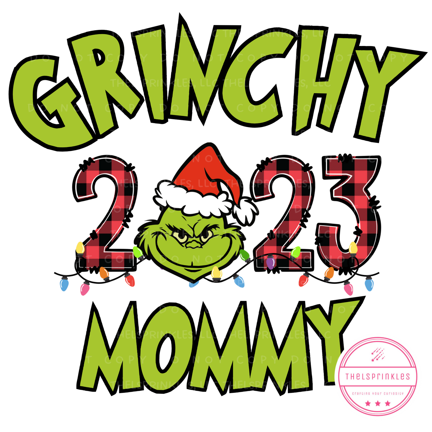 Grinchy mommy/mama, png download