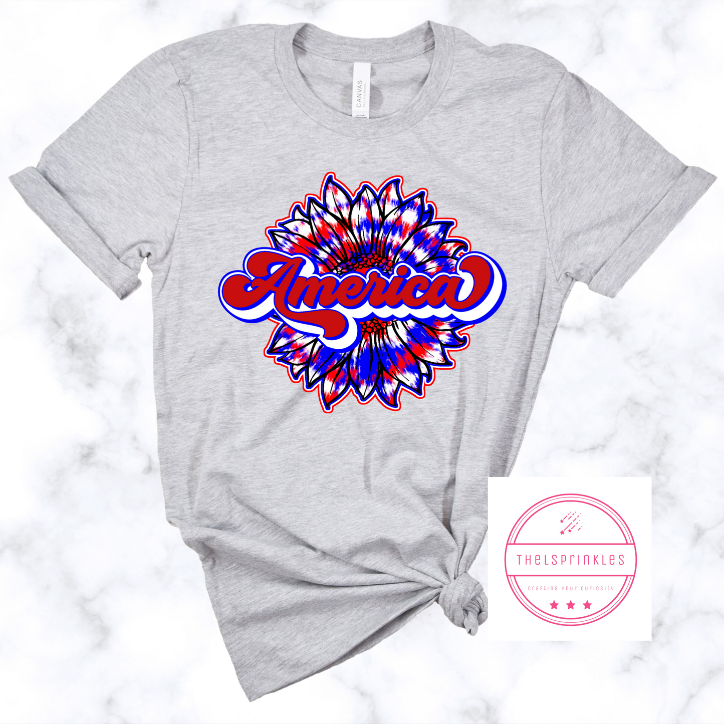 Tie Dye Sunflower America