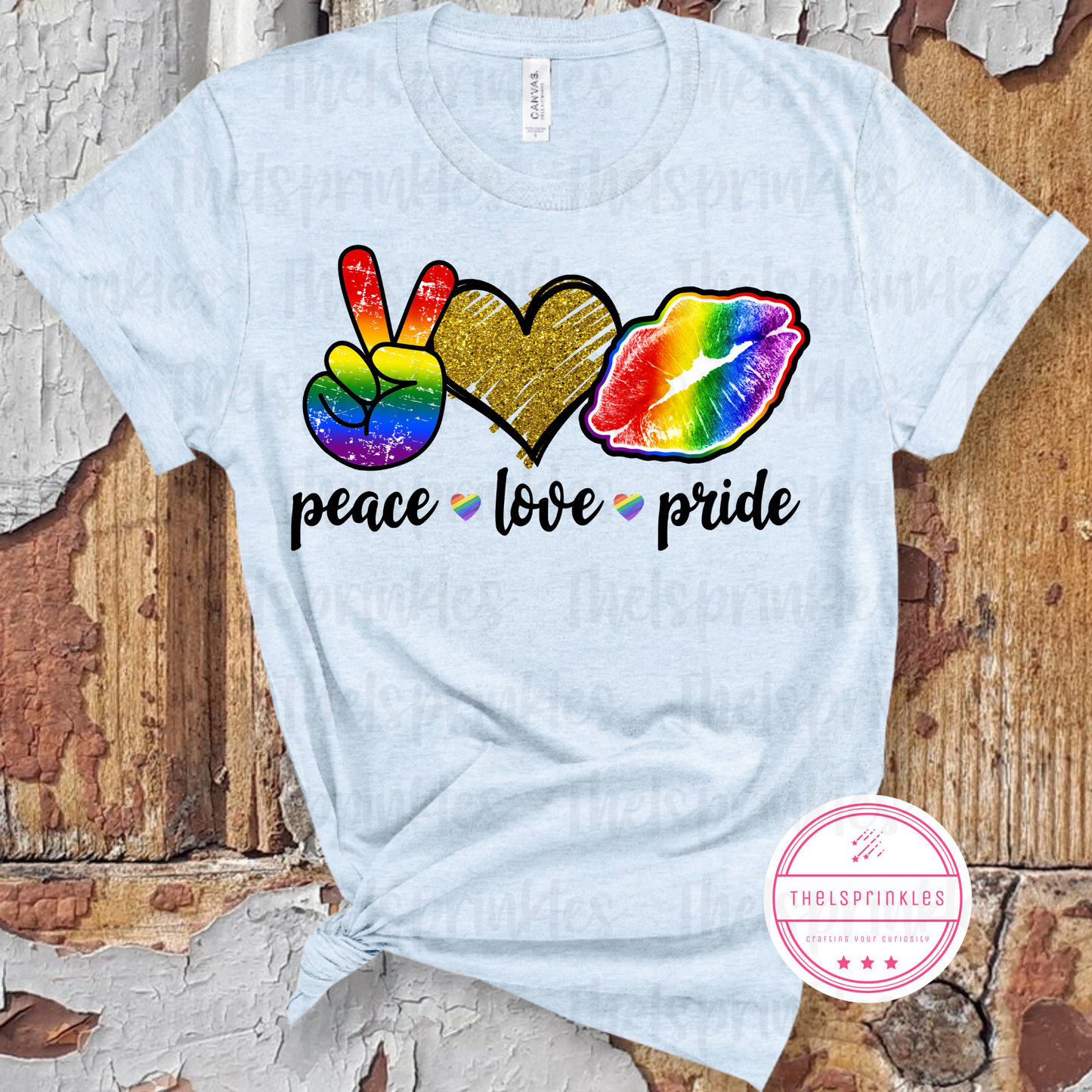 Peace Love Pride Lips