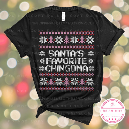 Santa’s favorite chingona, ugly sweater