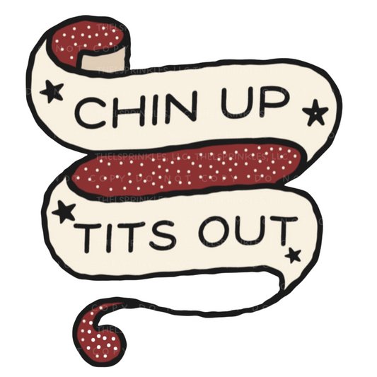 Chin up tits out, png download