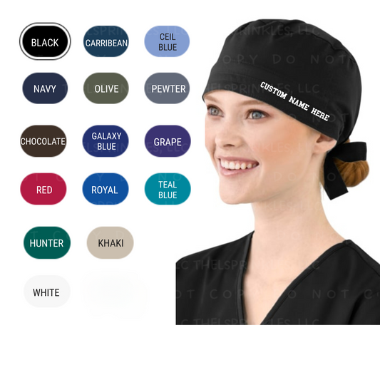Nurse scrub hat