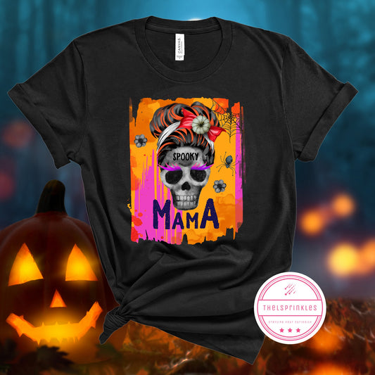 Halloween Skull Mama with Lashes